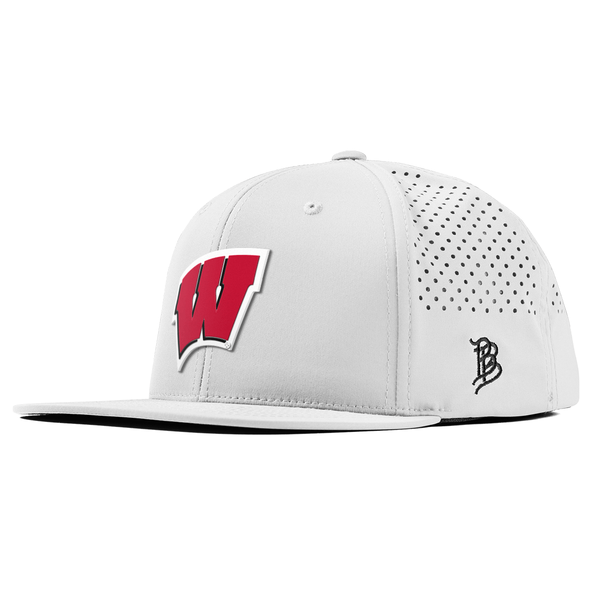 University of Wisconsin "Wisconsin Team Logo" Flat Performance White