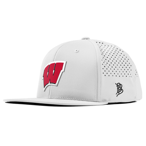 University of Wisconsin "Wisconsin Team Logo" Flat Performance White