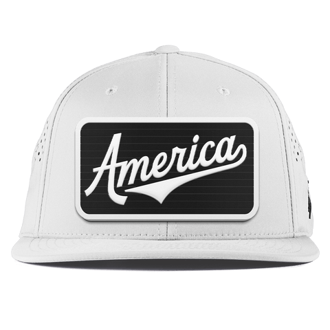 XL Vintage America Badge Flat Performance White