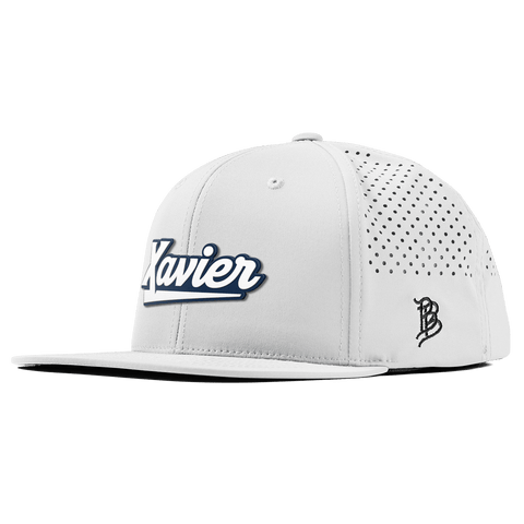 Xavier University "Xavier Script" Flat Performance White