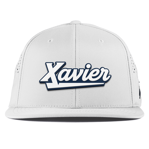 Xavier University "Xavier Script" Flat Performance White