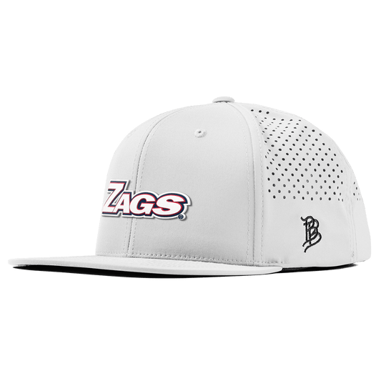 Gonzaga University "Zags Block" Flat Performance White