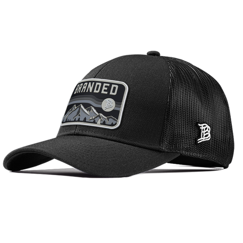 Midnight Horizon Flexfit Snapback Trucker Front Black