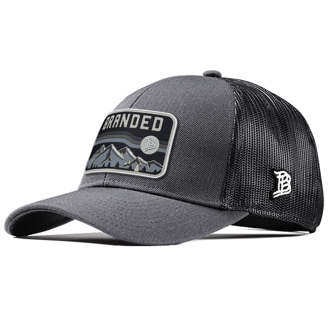 Midnight Horizon Flexfit Snapback Trucker Front Charcoal
