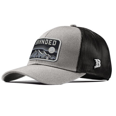 Midnight Horizon Flexfit Snapback Trucker Front Heather Gray