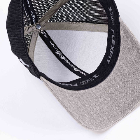 Midnight Horizon Flexfit Snapback Trucker Inside Heather Gray