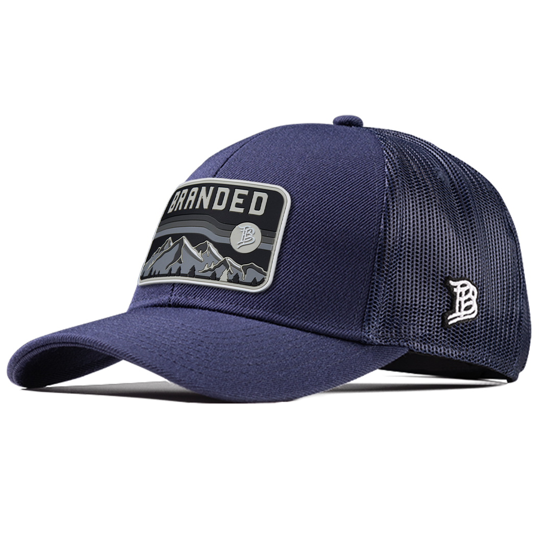 Midnight Horizon Flexfit Snapback Trucker Front Navy
