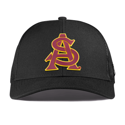 Arizona State University "ASU Baseball and Gold" Curved Stretch Trucker Black