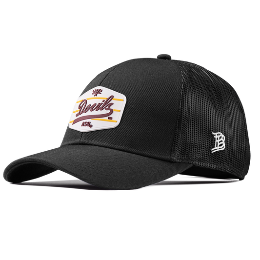 Arizona State University "ASU Devils" Stretch Snapback Trucker Black