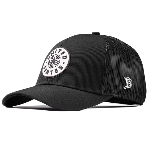 Anthem PVC Stretch Snapback Trucker Black
