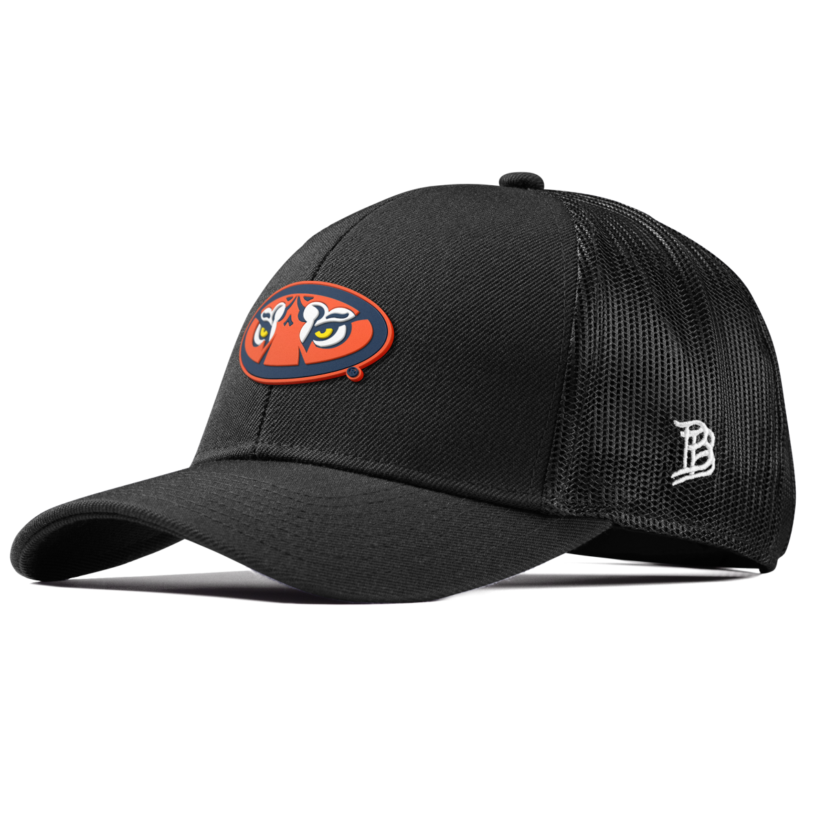 Auburn University "Auburn Tiger Eyes" Curved Stretch Trucker Black