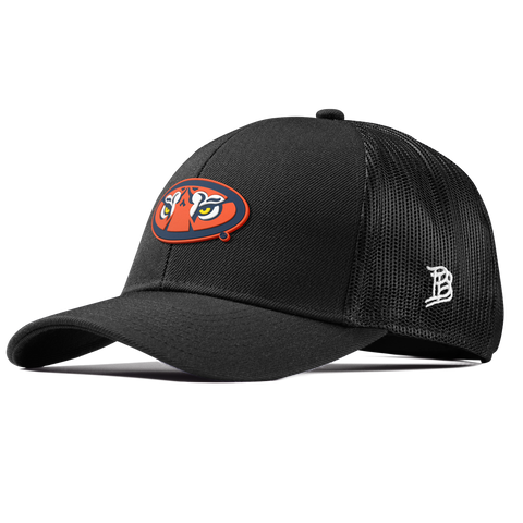 Auburn University "Auburn Tiger Eyes" Curved Stretch Trucker Black