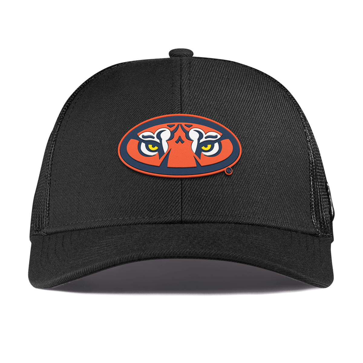 Auburn University "Auburn Tiger Eyes" Curved Stretch Trucker Black