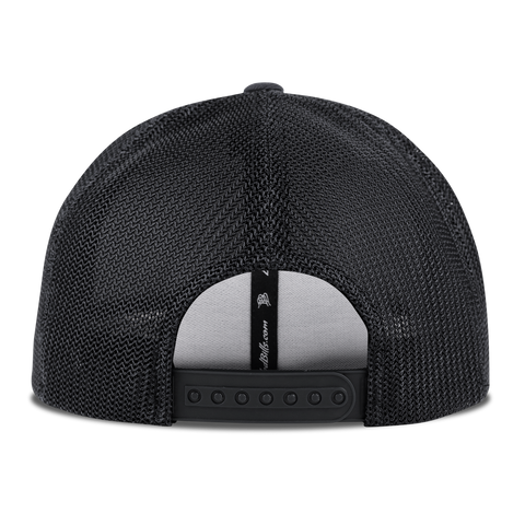 Bare Stretch Snapback Trucker Back Black