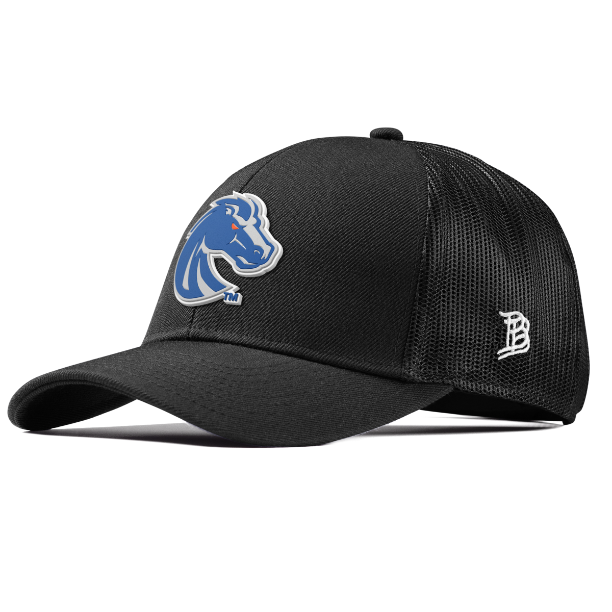 Boise State University "Boise State Broncos Gray" Curved Stretch Trucker Black