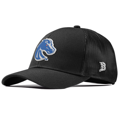 Boise State University "Boise State Broncos Gray" Curved Stretch Trucker Black