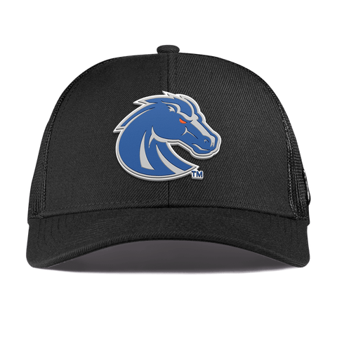 Boise State University "Boise State Broncos Gray" Curved Stretch Trucker Black