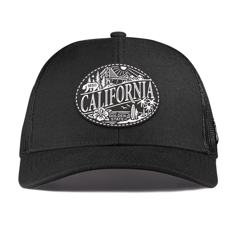 California Traveler Curved Stretch Trucker Black