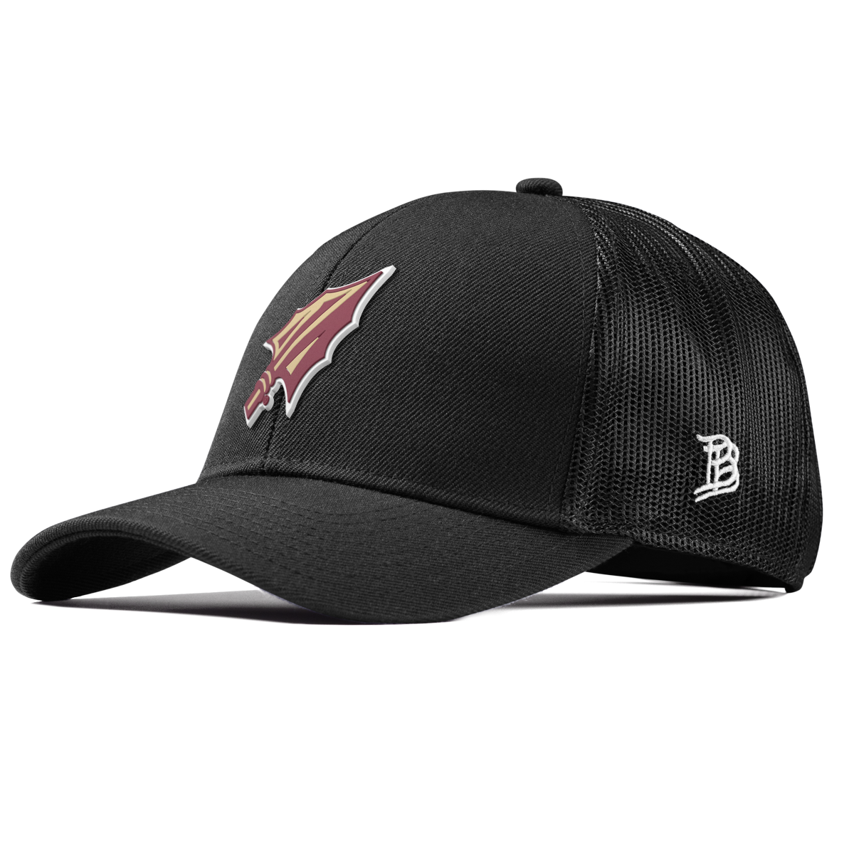 Florida State University "FSU Spear Tip" Curved Stretch Trucker Black