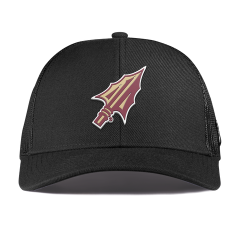 Florida State University "FSU Spear Tip" Curved Stretch Trucker Black