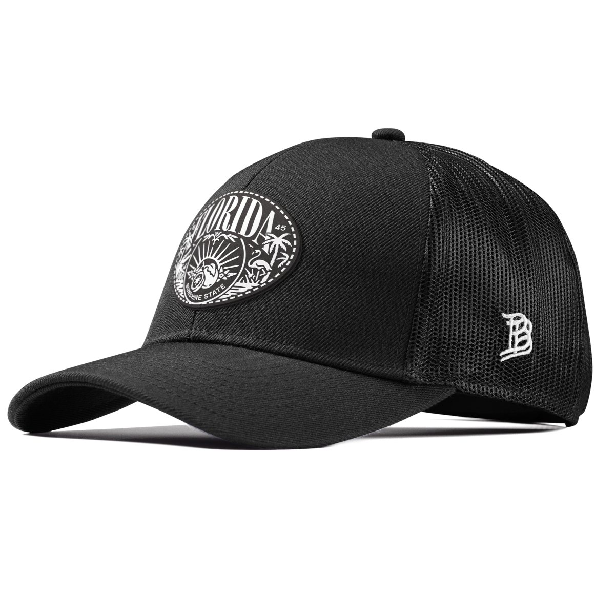 Florida Traveler Curved Stretch Trucker Black