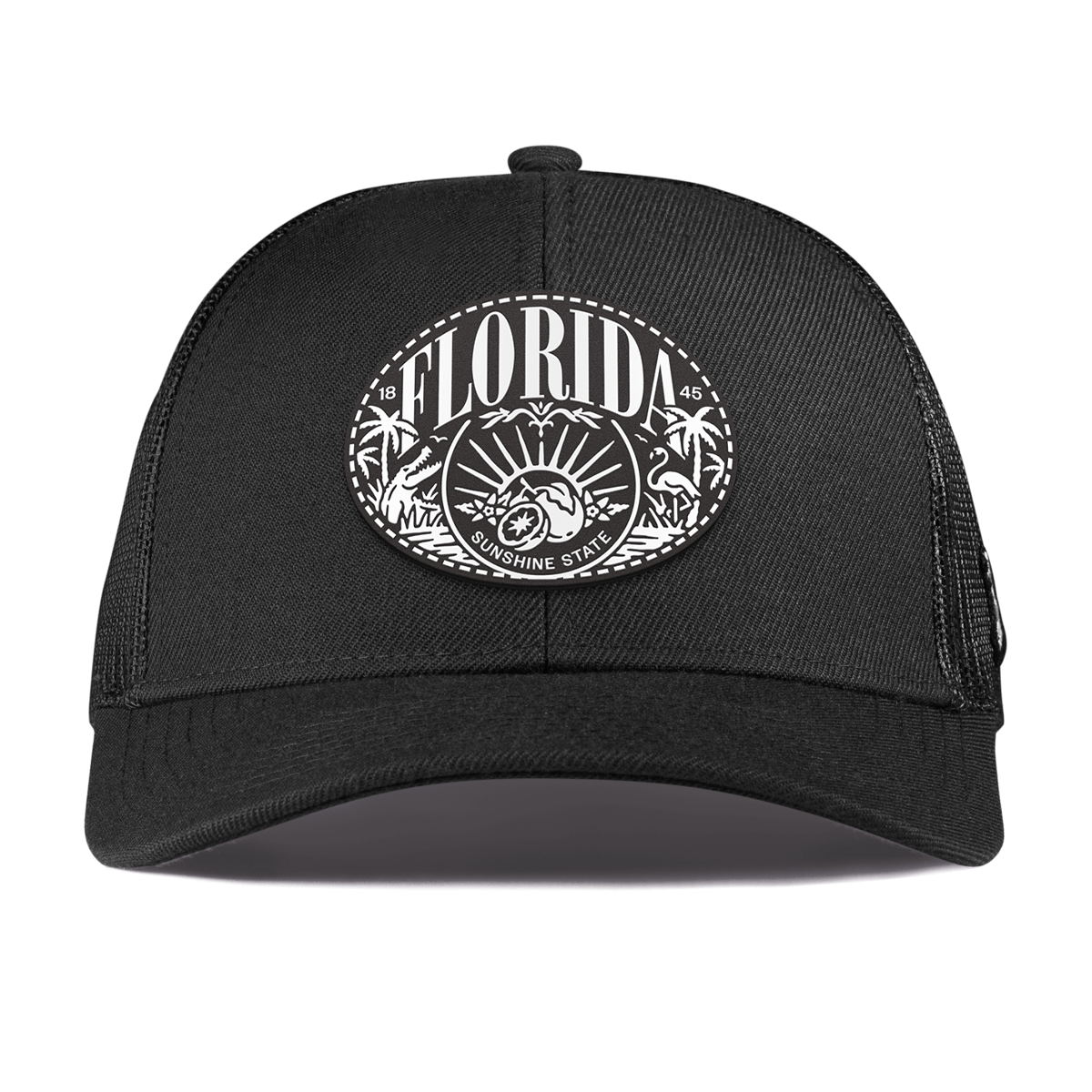 Florida Traveler Curved Stretch Trucker Black
