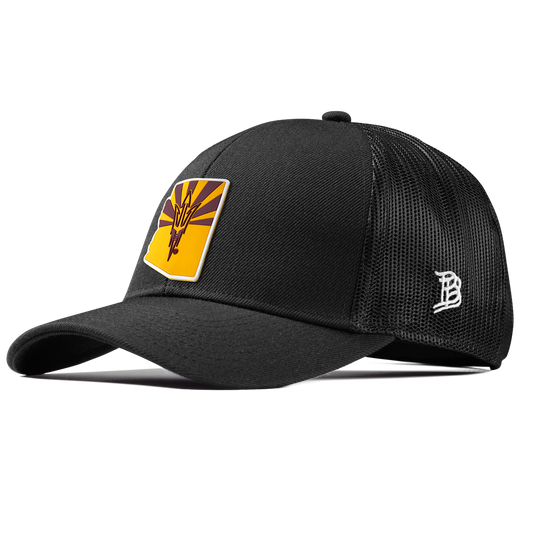 Arizona State University "Fork 'Em State" Stretch Snapback Trucker Black