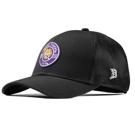 Louisiana State University "Geaux LSU Tigers" Curved Stretch Trucker Black