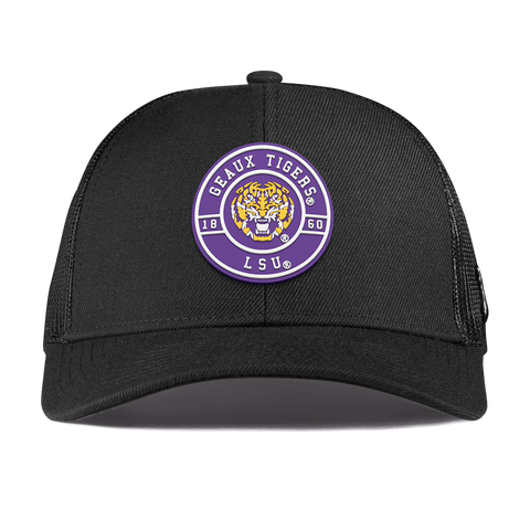 Louisiana State University "Geaux LSU Tigers" Curved Stretch Trucker Black