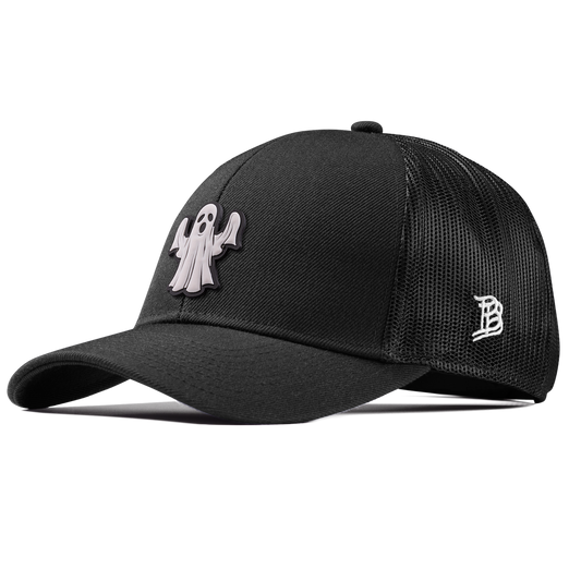 Ghostly PVC Curved Stretch Trucker Black