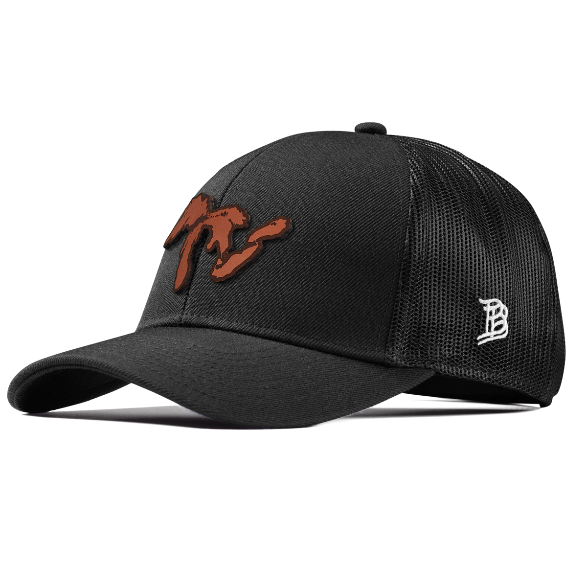The Great Lakes Stretch Snapback Trucker Black