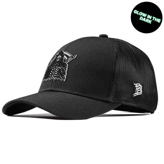 Grim Reaper Glow Stretch Snapback Trucker Black 