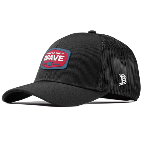 Home of the Brave Curved Stretch Trucker Black