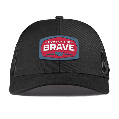 Home of the Brave Curved Stretch Trucker Black