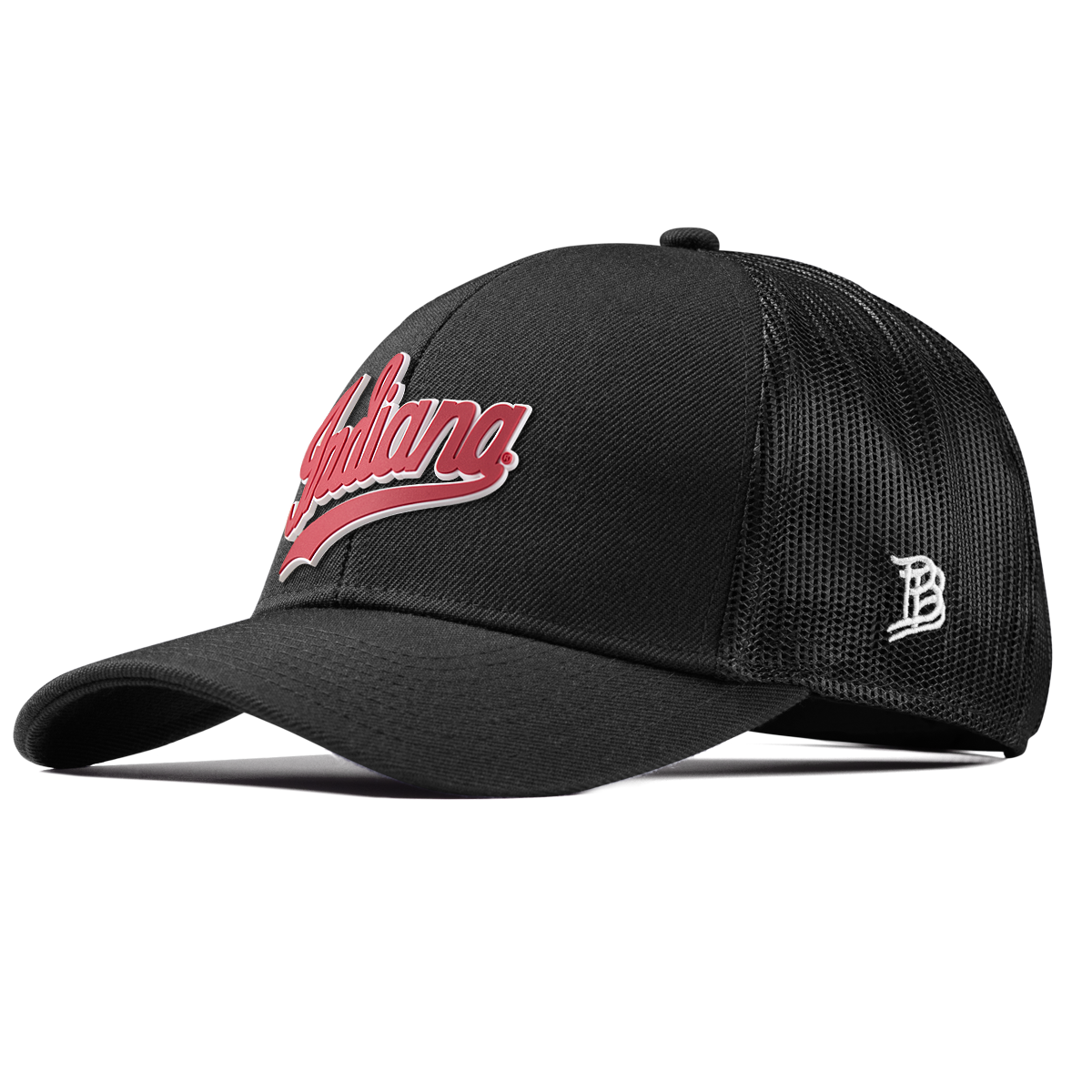 Indiana University "Indiana Script" Curved Stretch Trucker Black