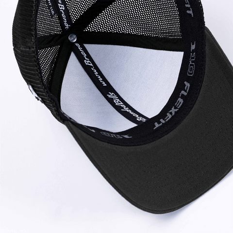 Bare Stretch Snapback Trucker Black Interior 