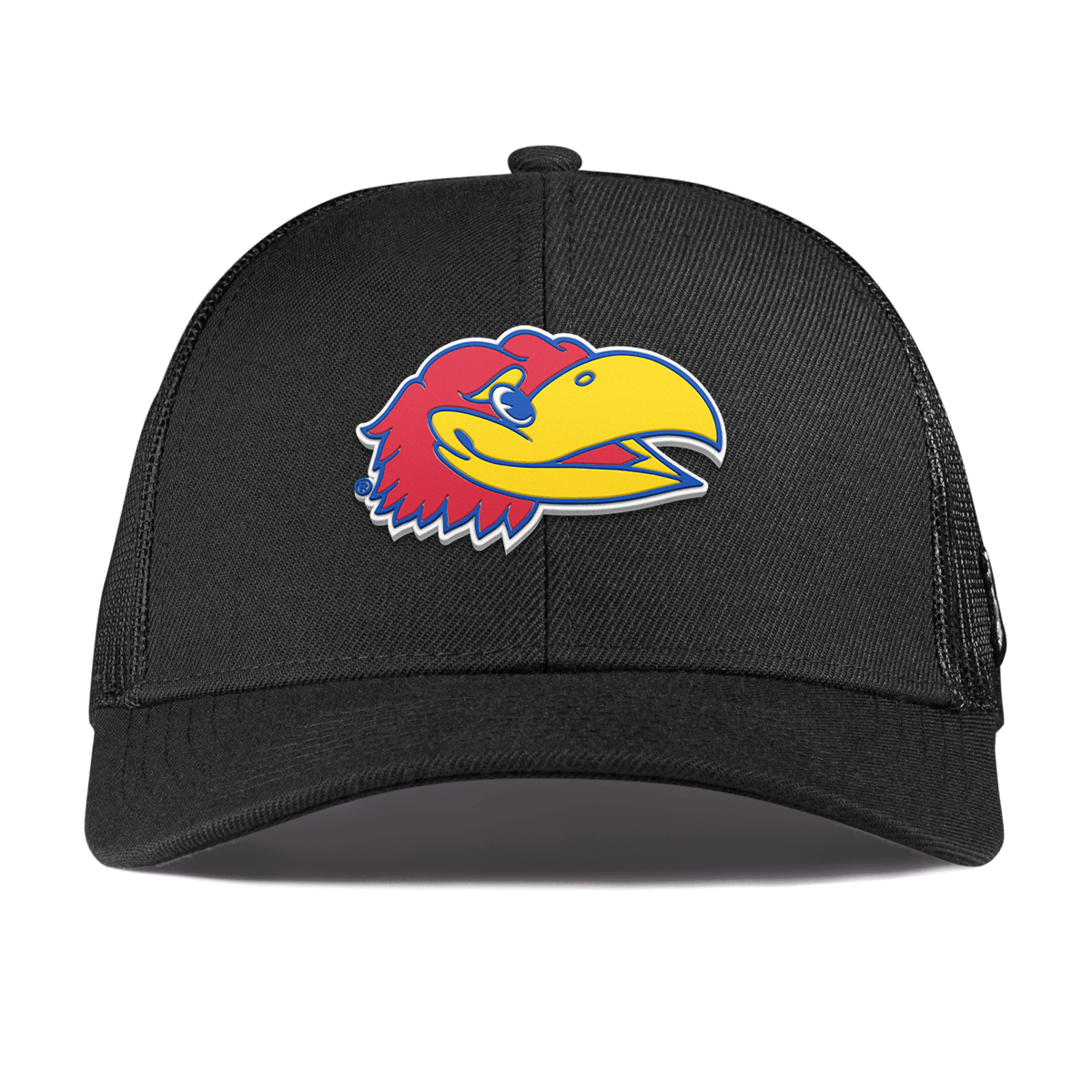 University of Kansas "KU Big Jay" Curved Stretch Trucker Black