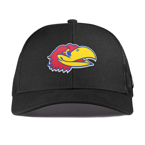 University of Kansas "KU Big Jay" Curved Stretch Trucker Black