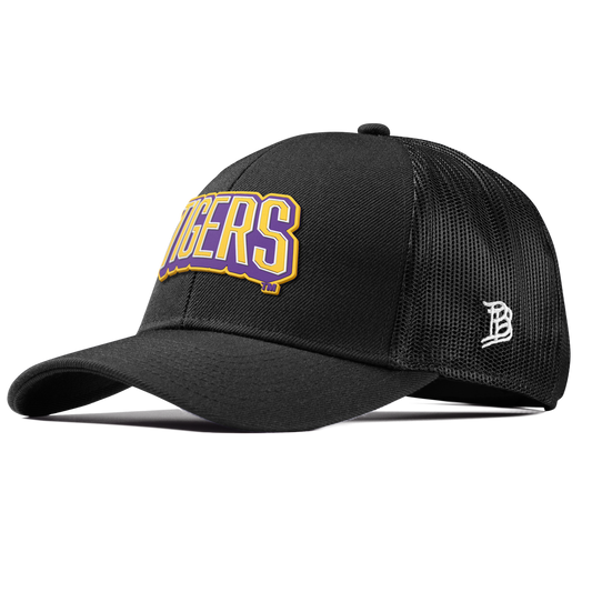 Louisiana State University "LSU Tigers Block" Curved Stretch Trucker Black