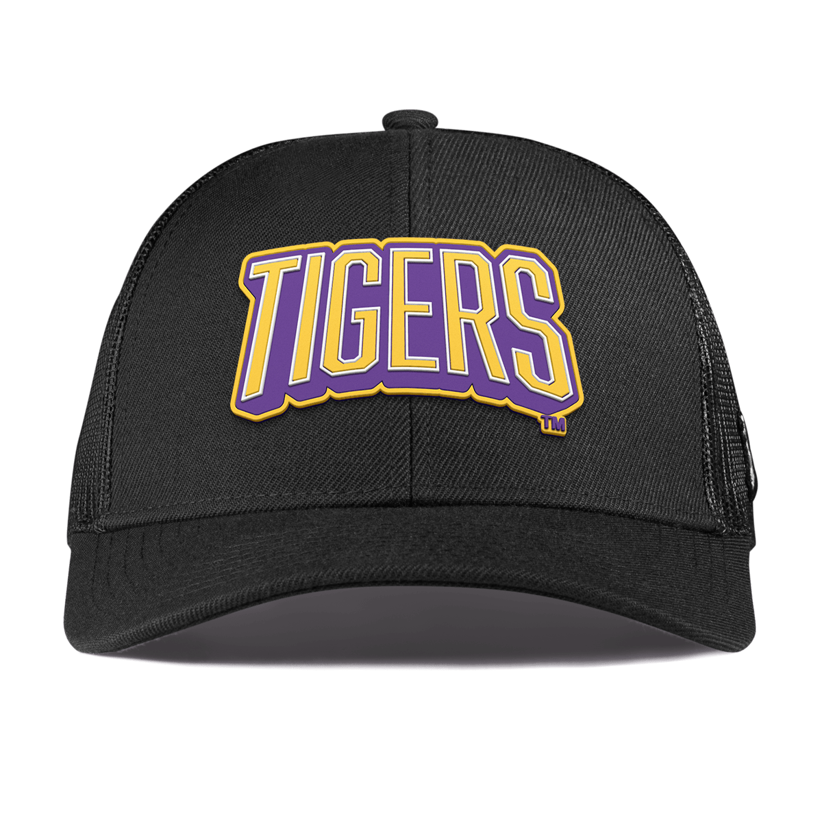 Louisiana State University "LSU Tigers Block" Curved Stretch Trucker Black