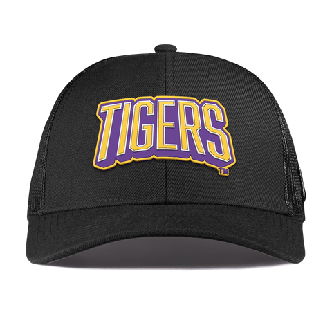 Louisiana State University "LSU Tigers Block" Curved Stretch Trucker Black