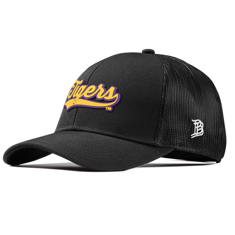 Louisiana State University "LSU Tigers Script" Curved Stretch Trucker Black