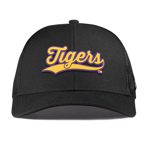 Louisiana State University "LSU Tigers Script" Curved Stretch Trucker Black