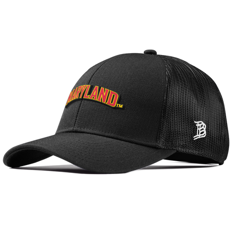 University of Maryland "Maryland Block" Curved Stretch Trucker Black