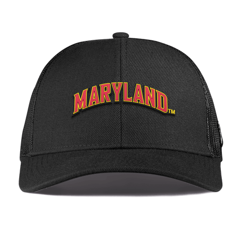 University of Maryland "Maryland Block" Curved Stretch Trucker Black