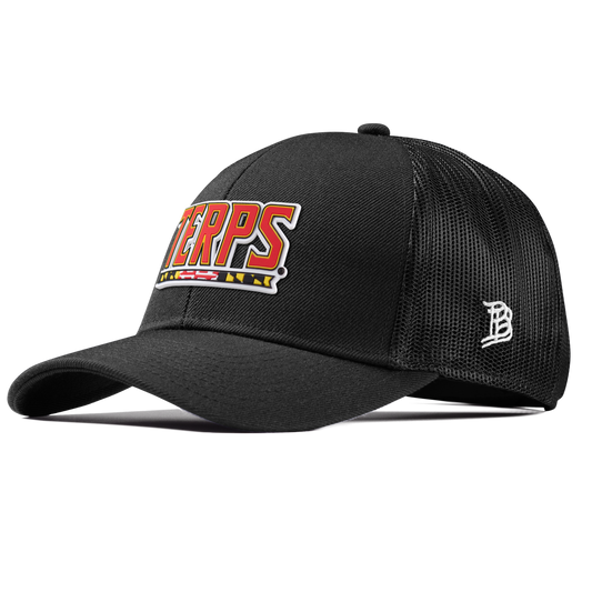 University of Maryland "Maryland Terps" Curved Stretch Trucker Black