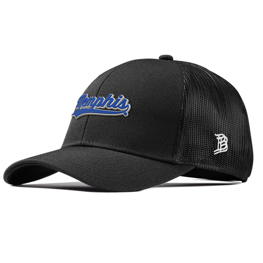 University of Memphis "Memphis Script" Curved Stretch Trucker Black