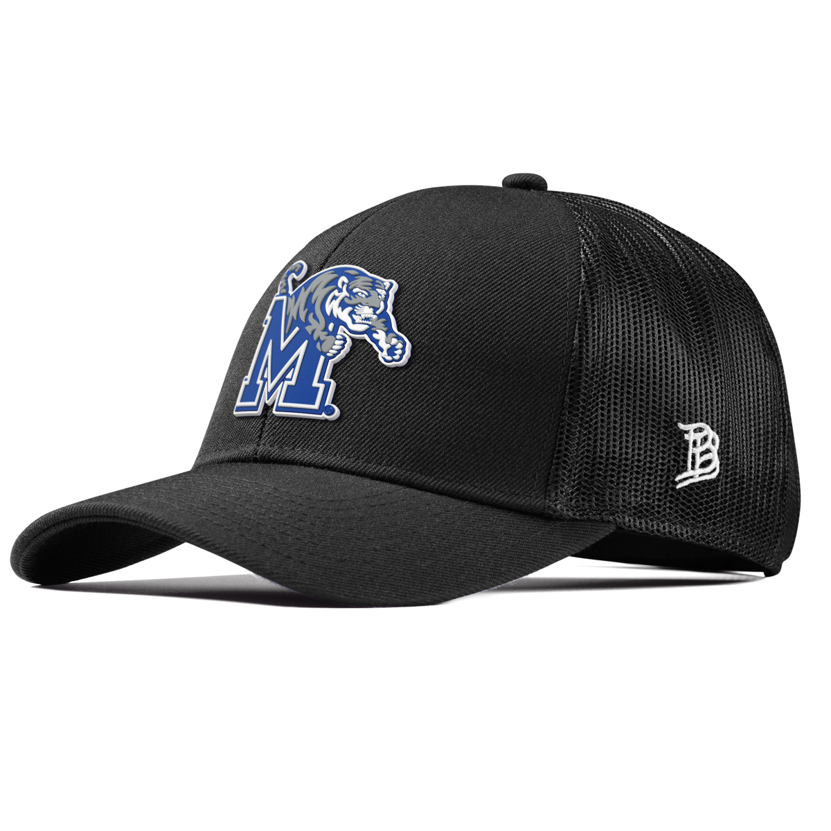 University of Memphis "Memphis Team Logo" Curved Stretch Trucker Black
