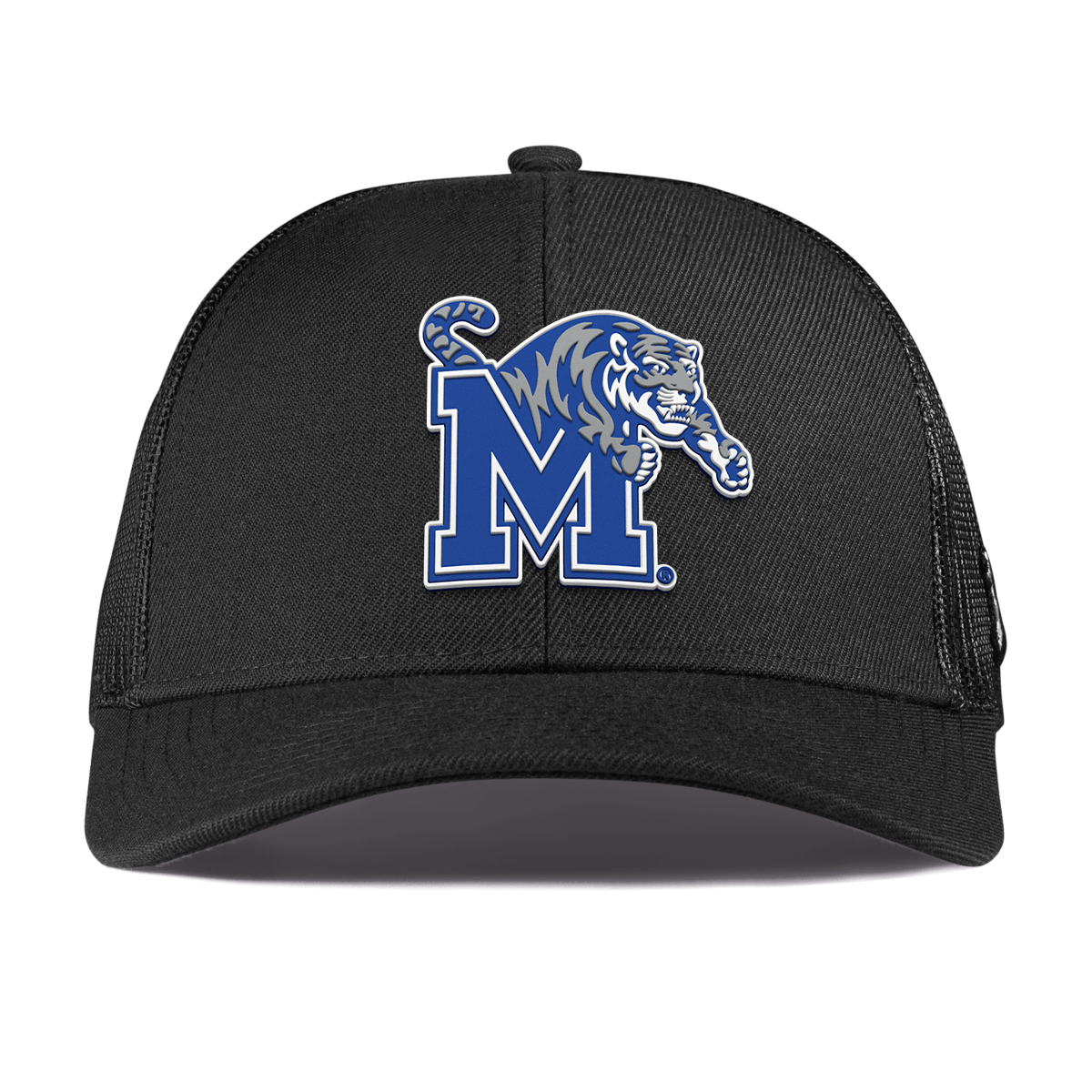University of Memphis "Memphis Team Logo" Curved Stretch Trucker Black