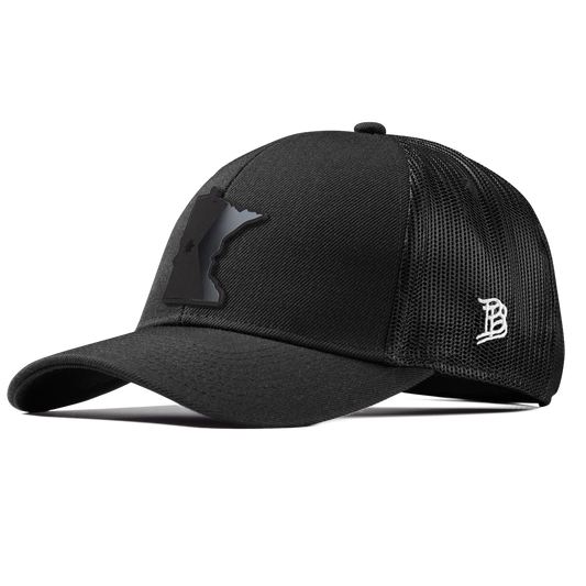 Minnesota 32 Midnight Stretch Snapback Trucker Black